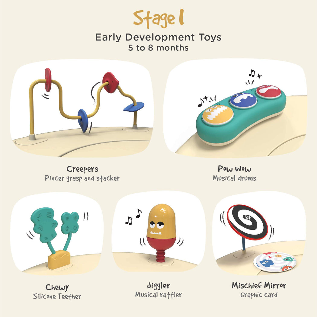 PortaPlay Stage-Based Activity Center - Monsterland Adventures