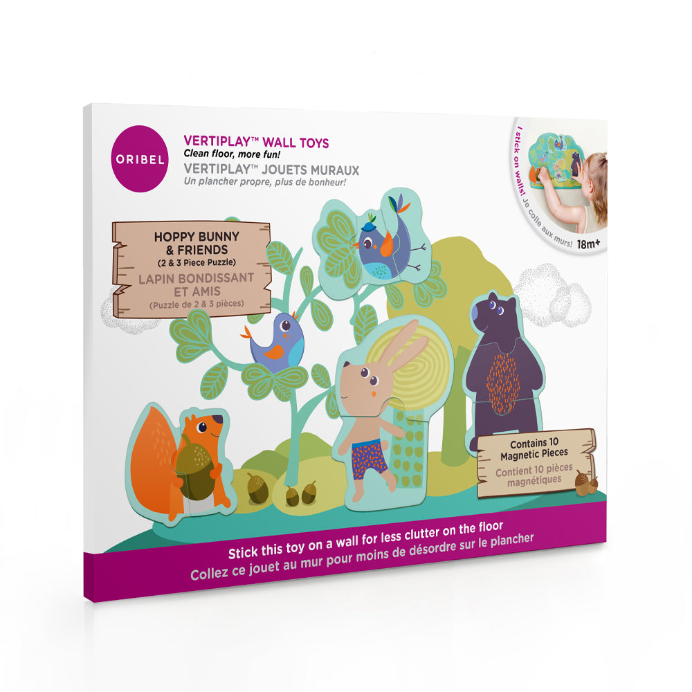 VertiPlay Wall Toy: Hoppy Bunny & Friends
