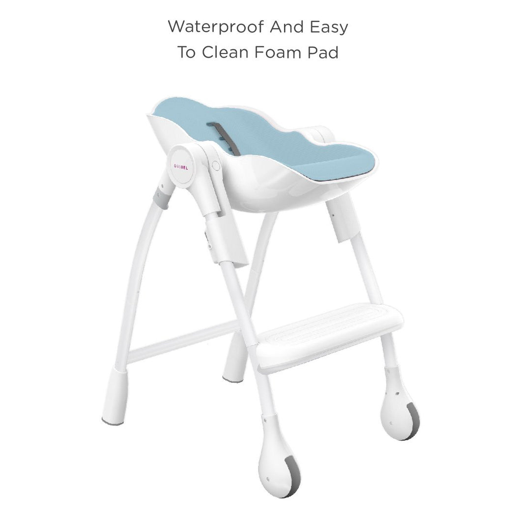 Cocoon High Chair (Blue Raspberry Marshmallow) + Seat Liner Combo