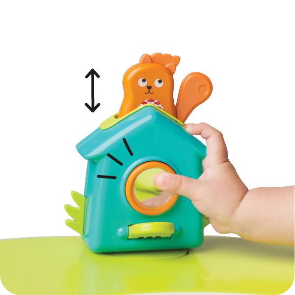 PortaPlay Toy- Popping Squirrel