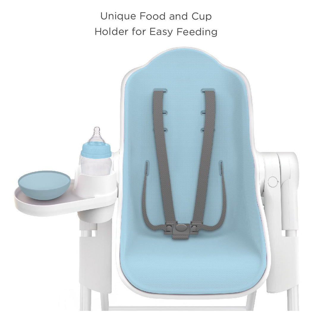 Cocoon High Chair (Blue Raspberry Marshmallow) + Seat Liner Combo