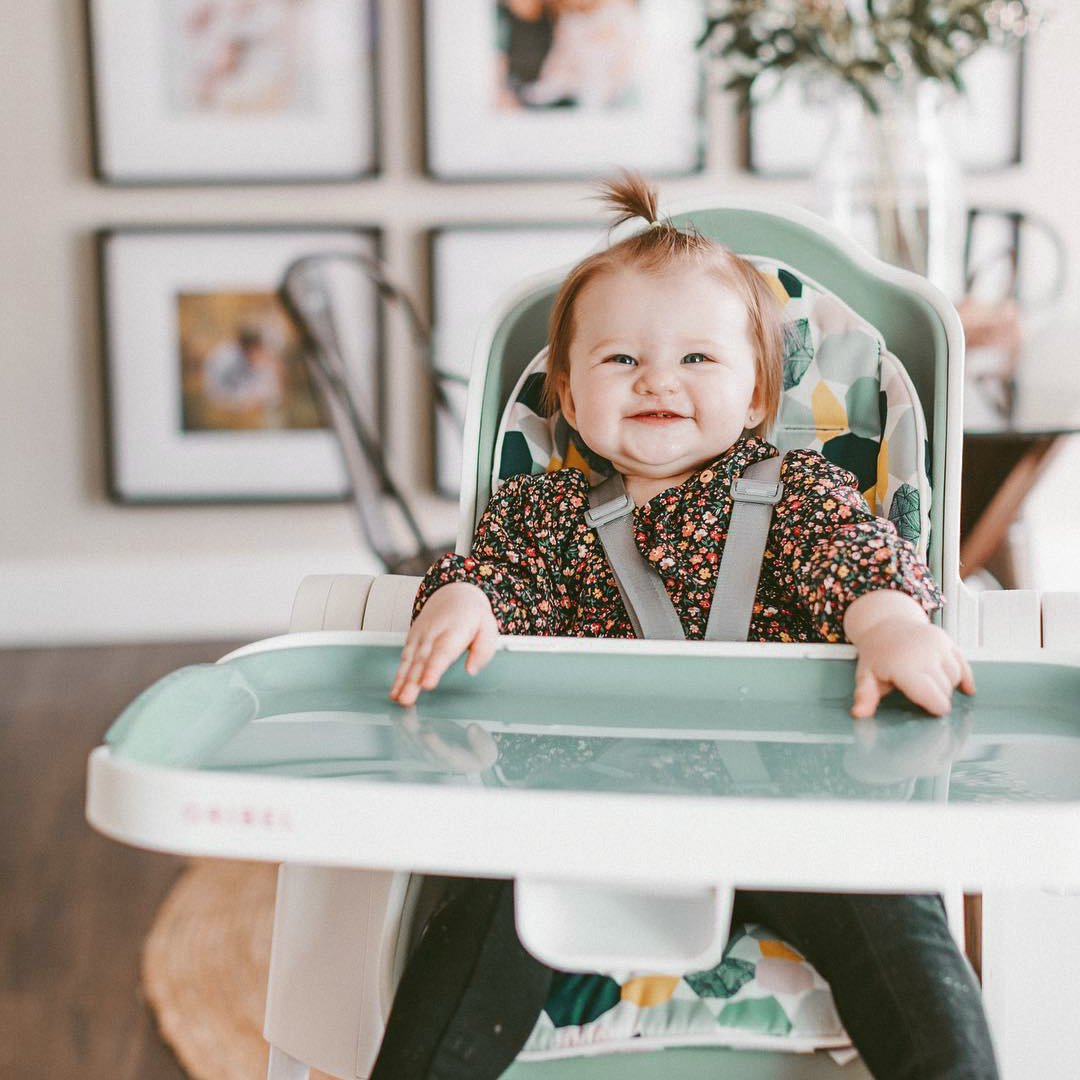 Cocoon High Chair (Pistachio Macaron) + Seat Liner Combo